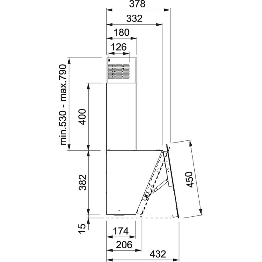 Franke Glass Vertical FPJ 615 V WH A / 600 Beyaz Duvar Tipi Ankastre Davlumbaz