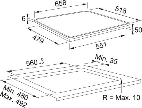Franke Maris FMA 654 I F BK XS Siyah + Inox İndüksiyonlu Ankastre Ocak
