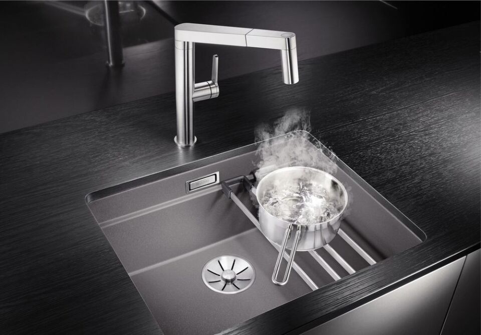 Blanco Etagon 500-U Tezgah Altı  Granit Volcano Gri Eviye - 527258