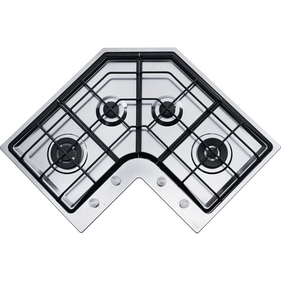 Franke Neptun Köşe FHNE COR 4 3G TC XS C Inox Ankastre Ocak