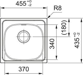 Franke Spark SKN 610-37 (44) Inox Tezgah Üstü Çelik Eviye