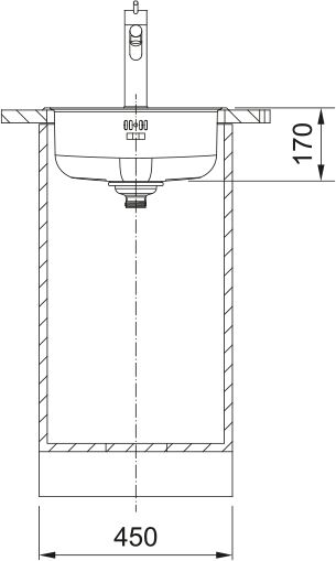 Franke ROX 610/110-38 Tezgah Altı Çelik Eviye