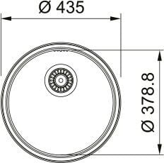 Franke ROX 610/110-38 Tezgah Altı Çelik Eviye