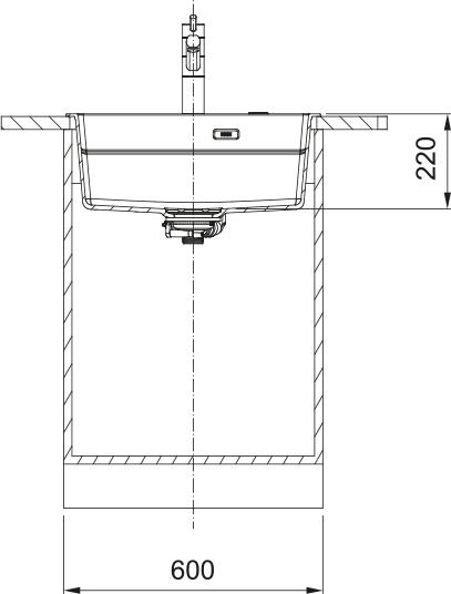 Franke Kubus 2 KNG PRO 610-53 Mat Siyah Granit Eviye