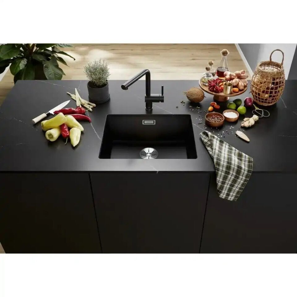 Blanco Sublıne 500-U Siyah Tezgahaltı Granit Eviye - 525995