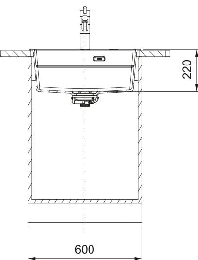 Franke Kubus 2 KNG PRO 610-53 Bianco Granit Eviye
