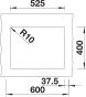 Blanco Subline 340/160-U Tezgah Altı Antrasit Siyah Eviye - 523548