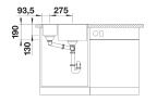 Blanco Subline 340/160-U Tezgah Altı Antrasit Siyah Eviye - 523548