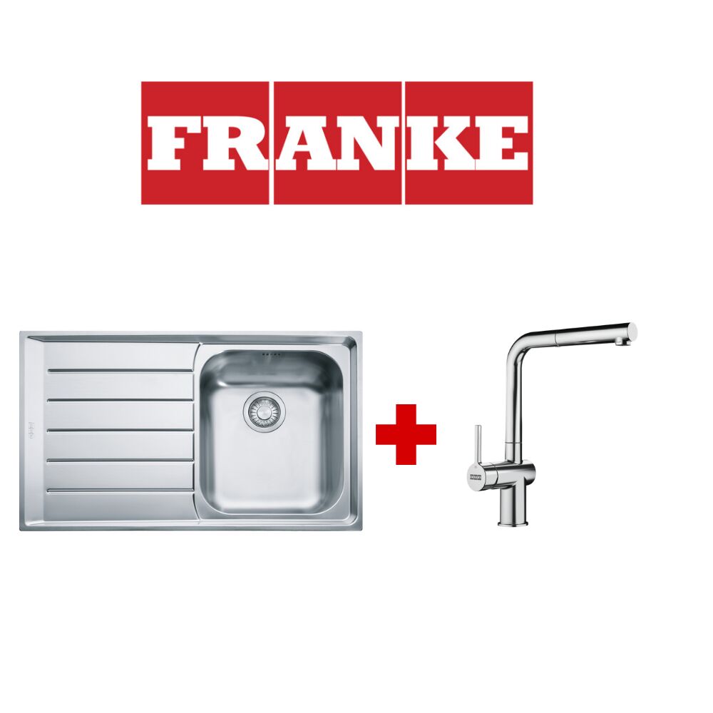 Franke Neptun NEX 611 Sol Damlalıklı Çelik Eviye & Active Plus Çelik Armatür Kampanyası