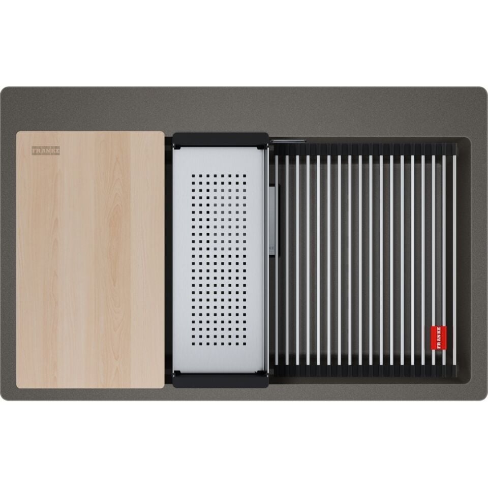 Franke Kubus 2 KNG PRO 610-73 Slate Grey Granit Eviye