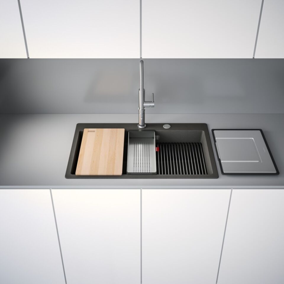 Franke Kubus 2 KNG PRO 610-73 Slate Grey Granit Eviye