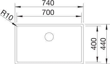 Blanco Claron 700-U Durınox Çelik Eviye - 523387