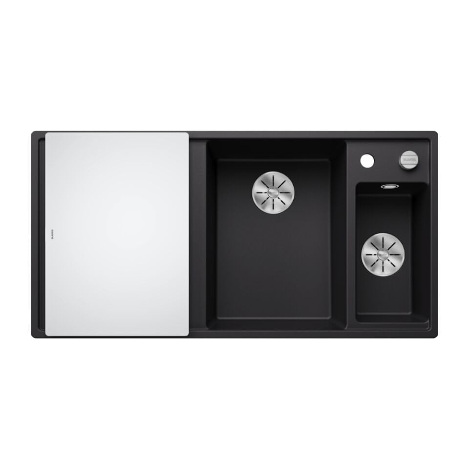 Blanco Axıa III 6-S Siyah Sol Damlalıklı Granit Eviye  - 525850