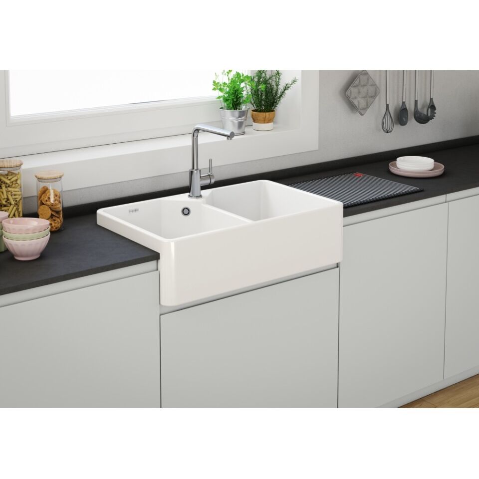 Franke Belfast Fraceram BFK 72036-36 Beyaz Seramik Eviye