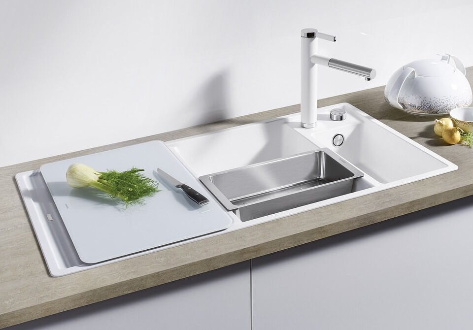 Blanco Axia III 6-S Sağ Damlalıklı Kahverengirengi Granit Eviye - 524662