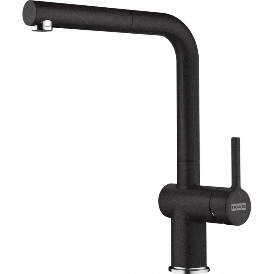 Franke Maris Mrg 120-35-35 Nero Granit Eviye ve Active Plus 2.0 Nero Armatür ve Nero Sıvı Sabunluk