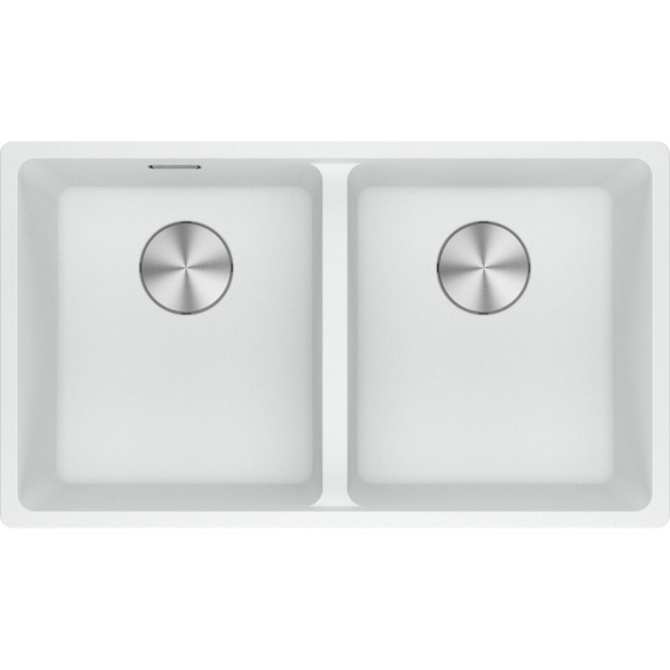 Franke Maris Mrg 120-35-35 Bianco Granit Eviye ve Active Plus 2.0 Bianco Armatür ve Bianco Sıvı Sabunluk