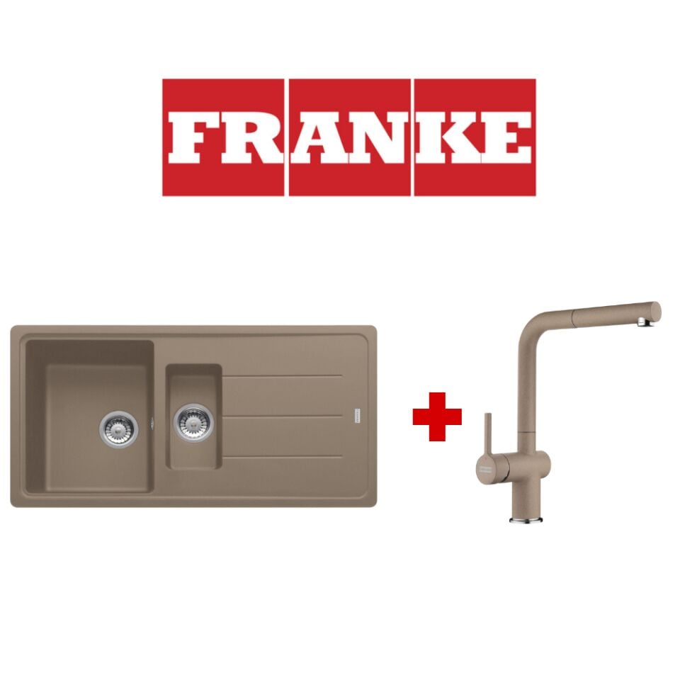 Franke Basis Bfg 651-97 Oyster Granit Eviye ve Active Plus 2.0 Oyster Armatür