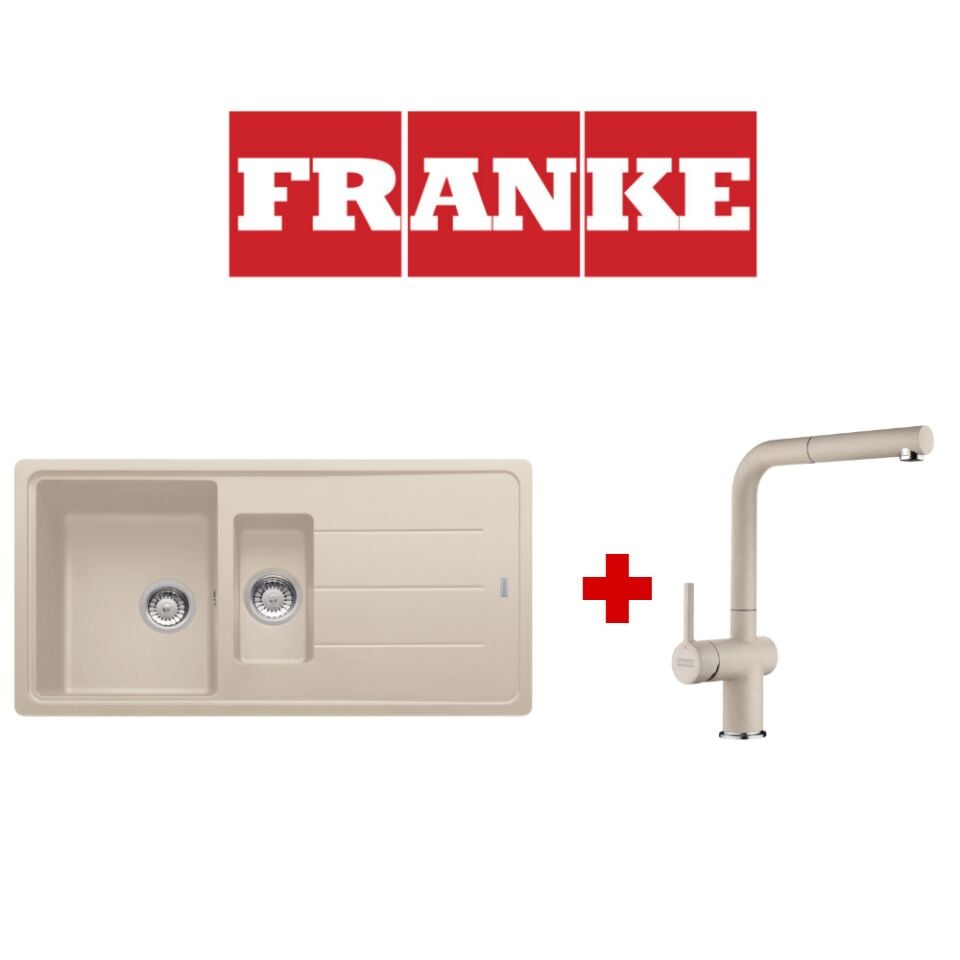 Franke Basis Bfg 651-97 Sahara Granit Eviye ve Active Plus 2.0 Sahara Armatür