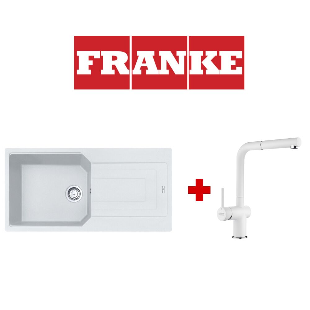 Franke Urban Ubg 611-100 Bianco Granit Eviye ve Active Plus 2.0 Bianco Armatür
