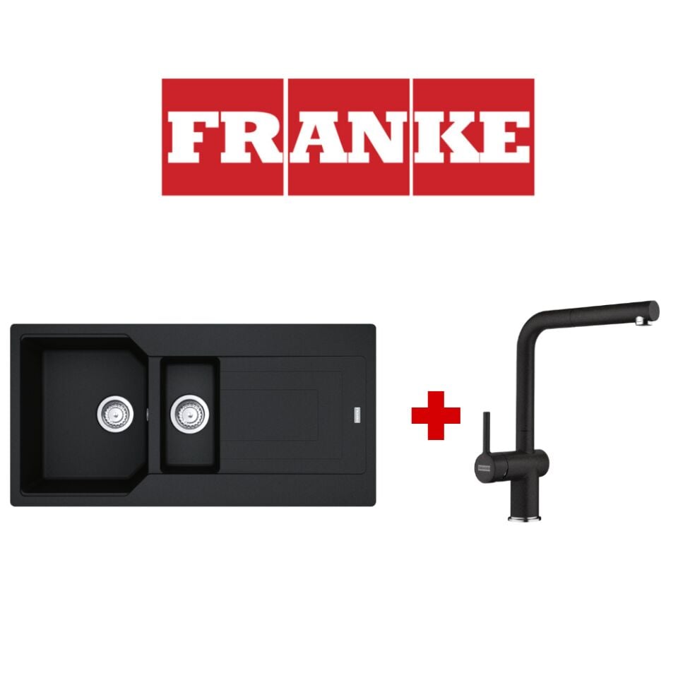 Franke Urban Ubg 651-100 Nero Granit Eviye ve Active Plus 2.0 Nero Armatür