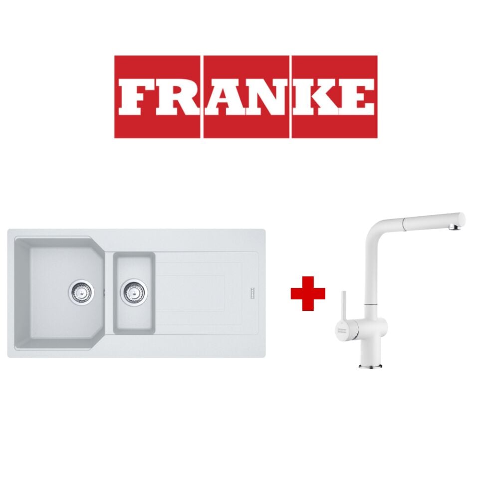 Franke Urban Ubg 651-100 Bianco Granit Eviye ve Active Plus 2.0 Bianco Armatür