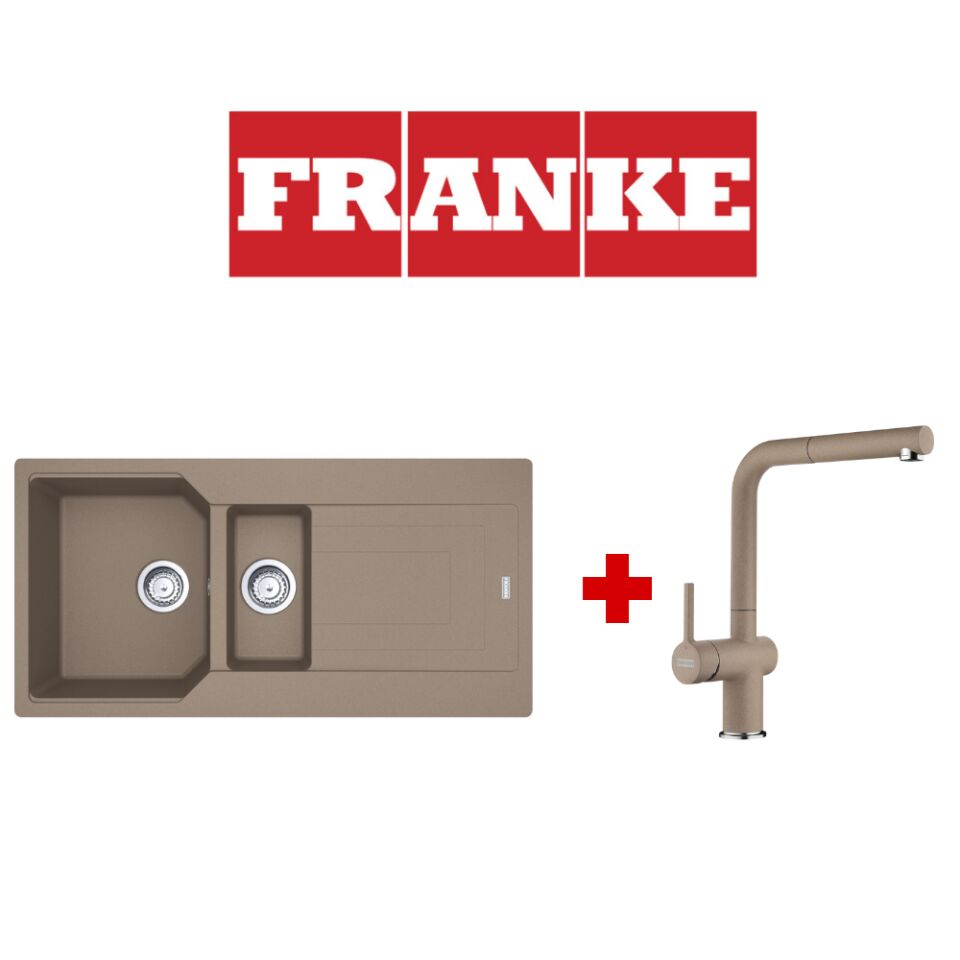 Franke Urban Ubg 651-100 Oyster Granit Eviye ve Active Plus 2.0 Oyster Armatür