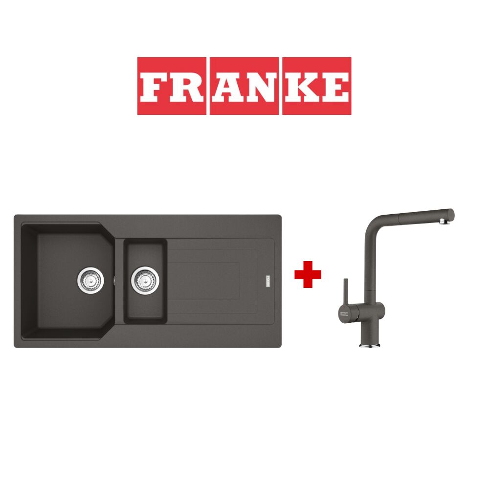 Franke Urban Ubg 651-100 Slate Grey Granit Eviye ve Active Plus 2.0 Slate Grey Armatür