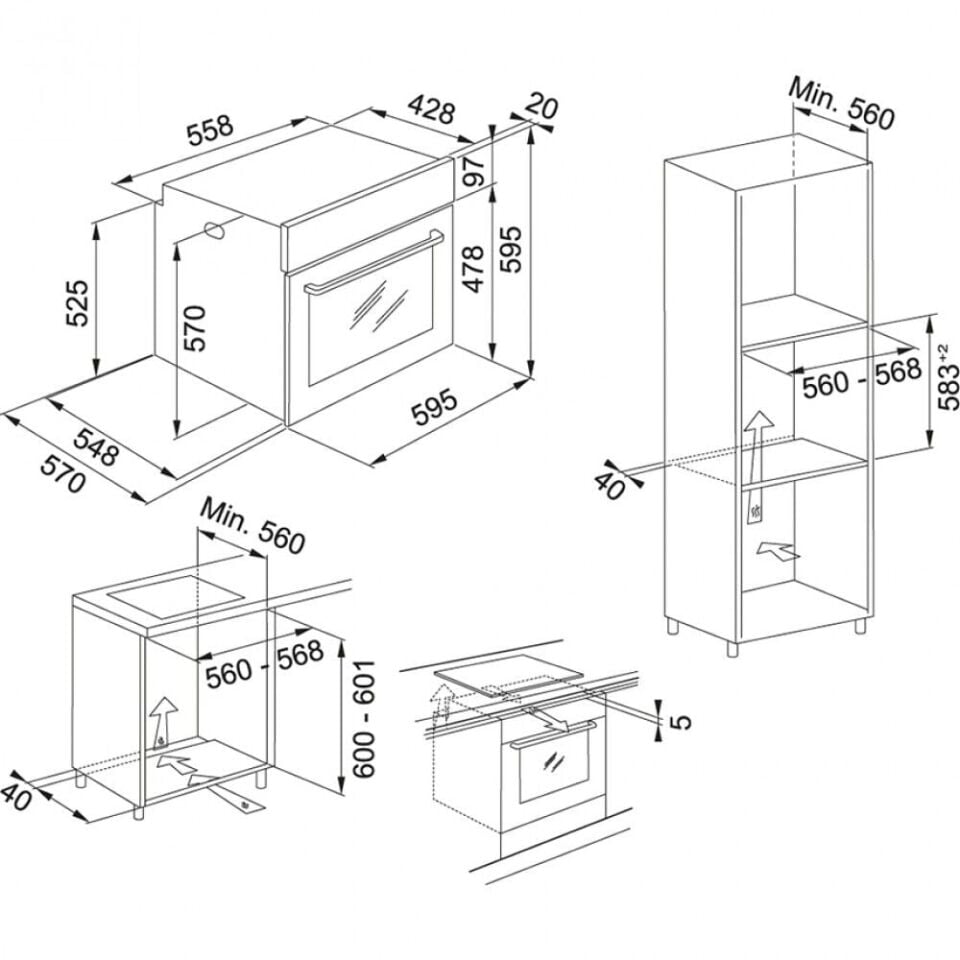 Franke Smart Linear Inox Ankastre Set 2