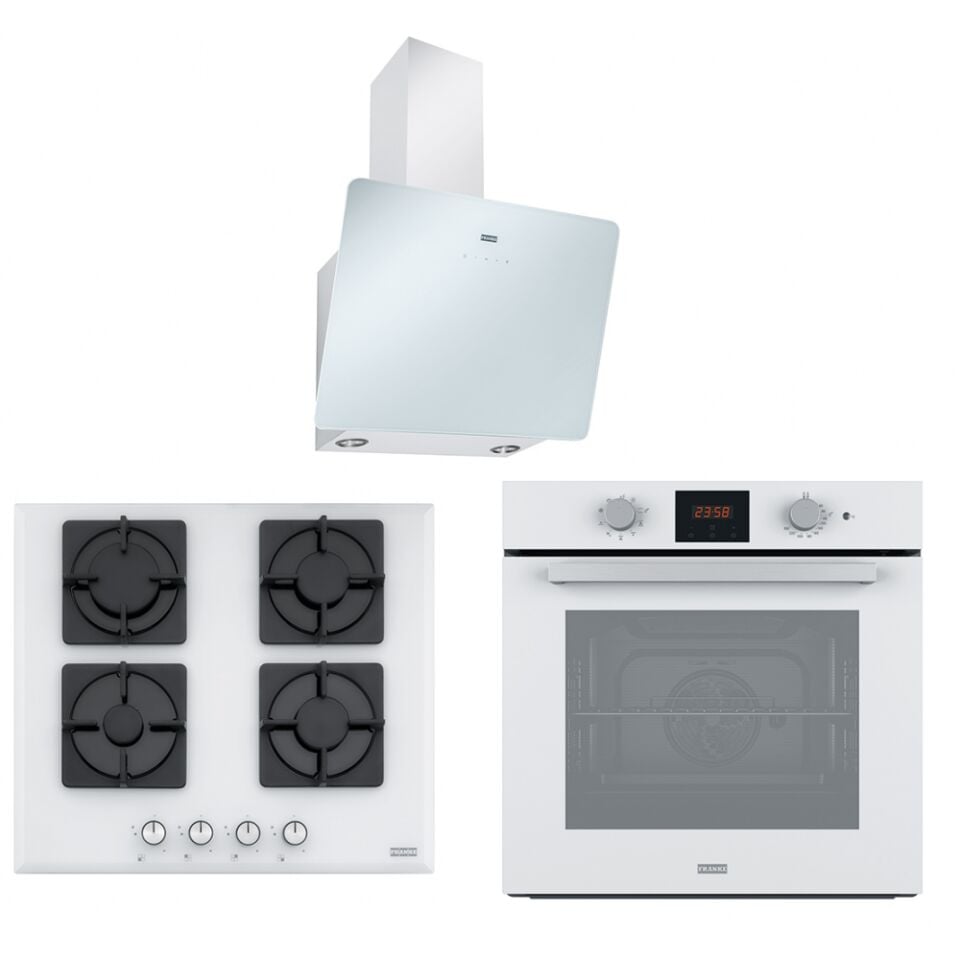 Franke Smart Linear Beyaz Cam Ankastre Set