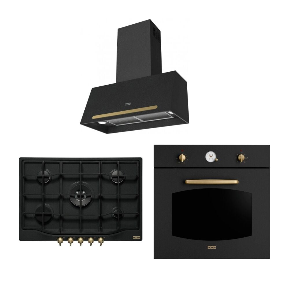 Franke Classicline Nero Üçlü Kombin Ankastre Set
