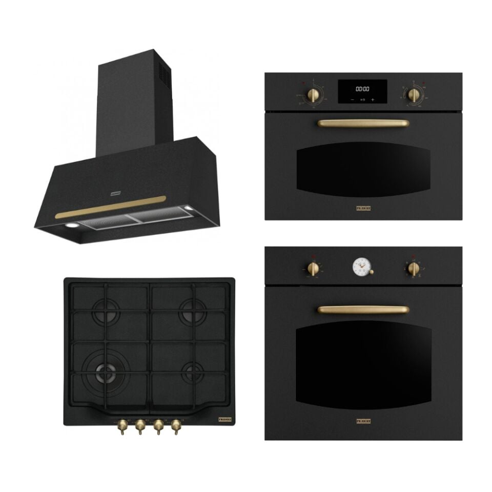 Franke Classicline Nero Dörtlü Kombin Ankastre Set 1