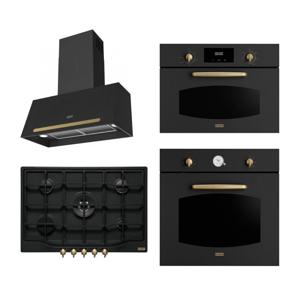 Franke Classicline Nero Dörtlü Kombin Ankastre Set 2