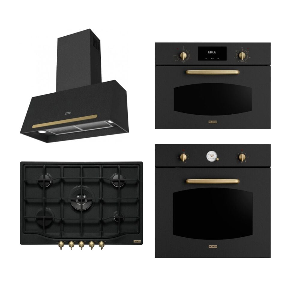 Franke Classicline Nero Dörtlü Kombin Ankastre Set 2
