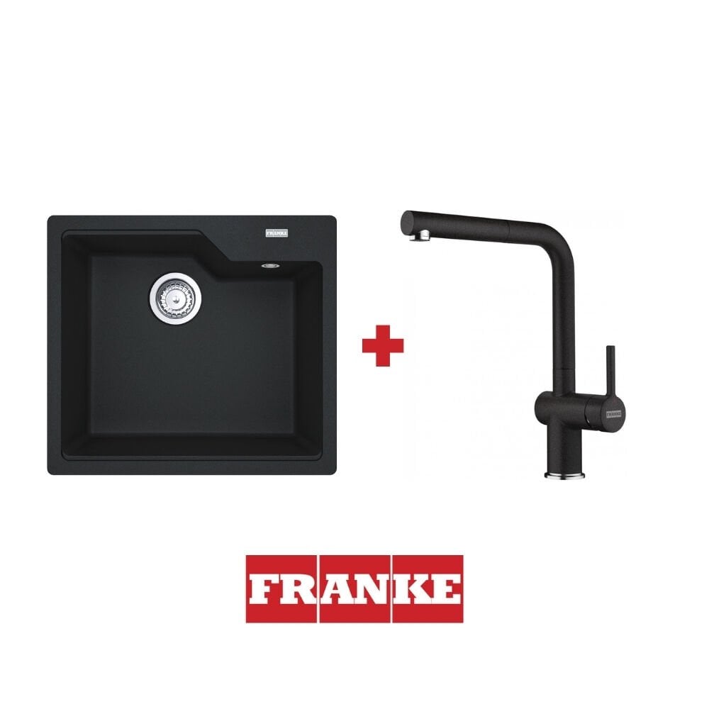 Franke Urban UBG 610-56 Nero Granit Eviye ve Active Plus 2.0 Nero Armatür