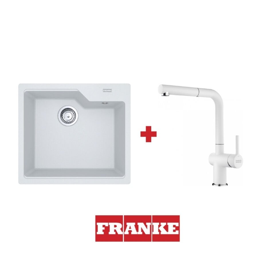 Franke Urban UBG 610-56 Bianco Granit Eviye ve Active Plus 2.0 Bianco Armatür