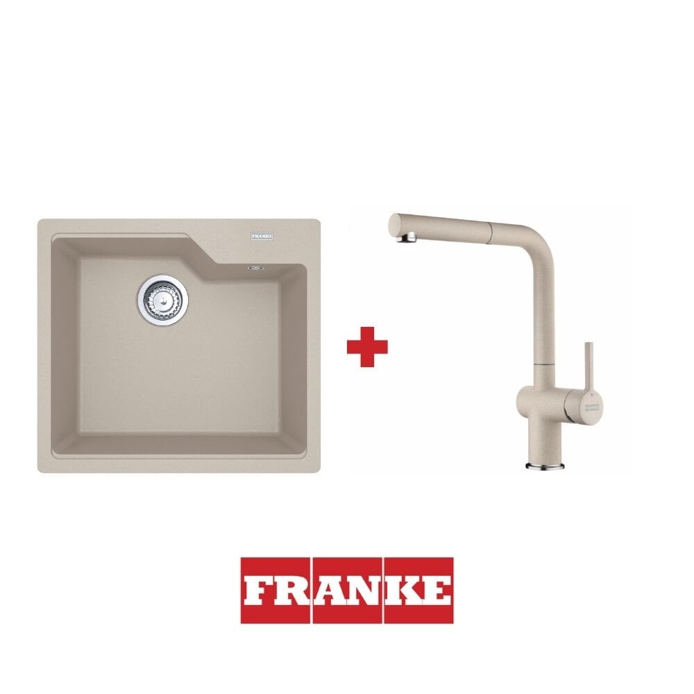 Franke Urban UBG 610-56 Sahara Granit Eviye ve Active Plus 2.0 Sahara Armatür