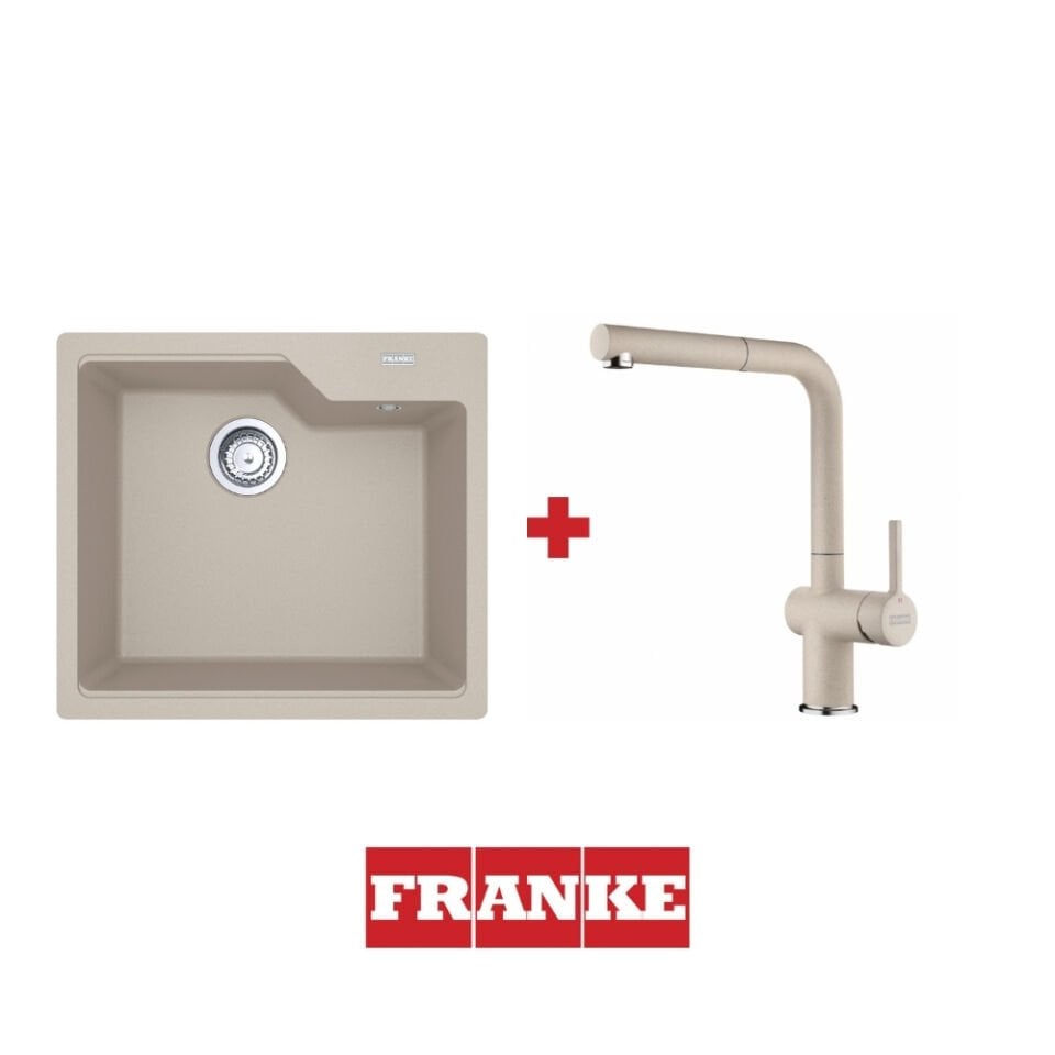 Franke Urban UBG 610-56 Sahara Granit Eviye ve Active Plus 2.0 Sahara Armatür