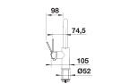 Blanco Lanora-S Paslanmaz Çelik Armatür - 523123