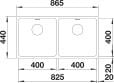 Blanco Andano 400/400-IF Tezgah Altı Çelik Eviye - 522985
