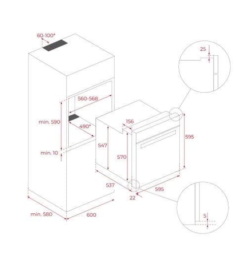 Teka HLB 85-G1 P BM Maestro Pizza Ankastre Fırın - 111000057