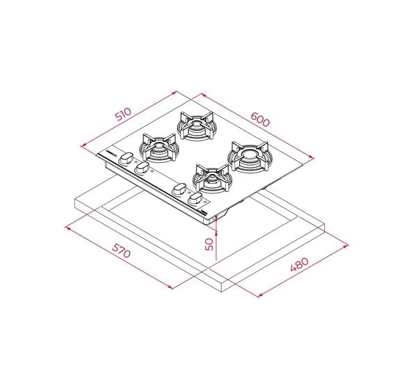 Teka GBC 64-G1 GBC BM (E5) Ankastre Ocak  - 112570208