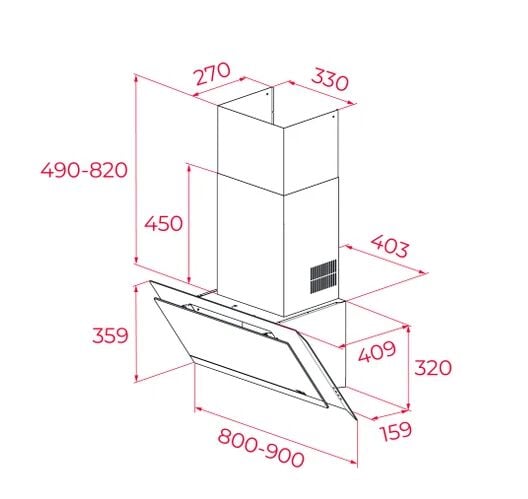 Teka DVI 98-G1 EOS BM Ankastre Davlumbaz - 112930071