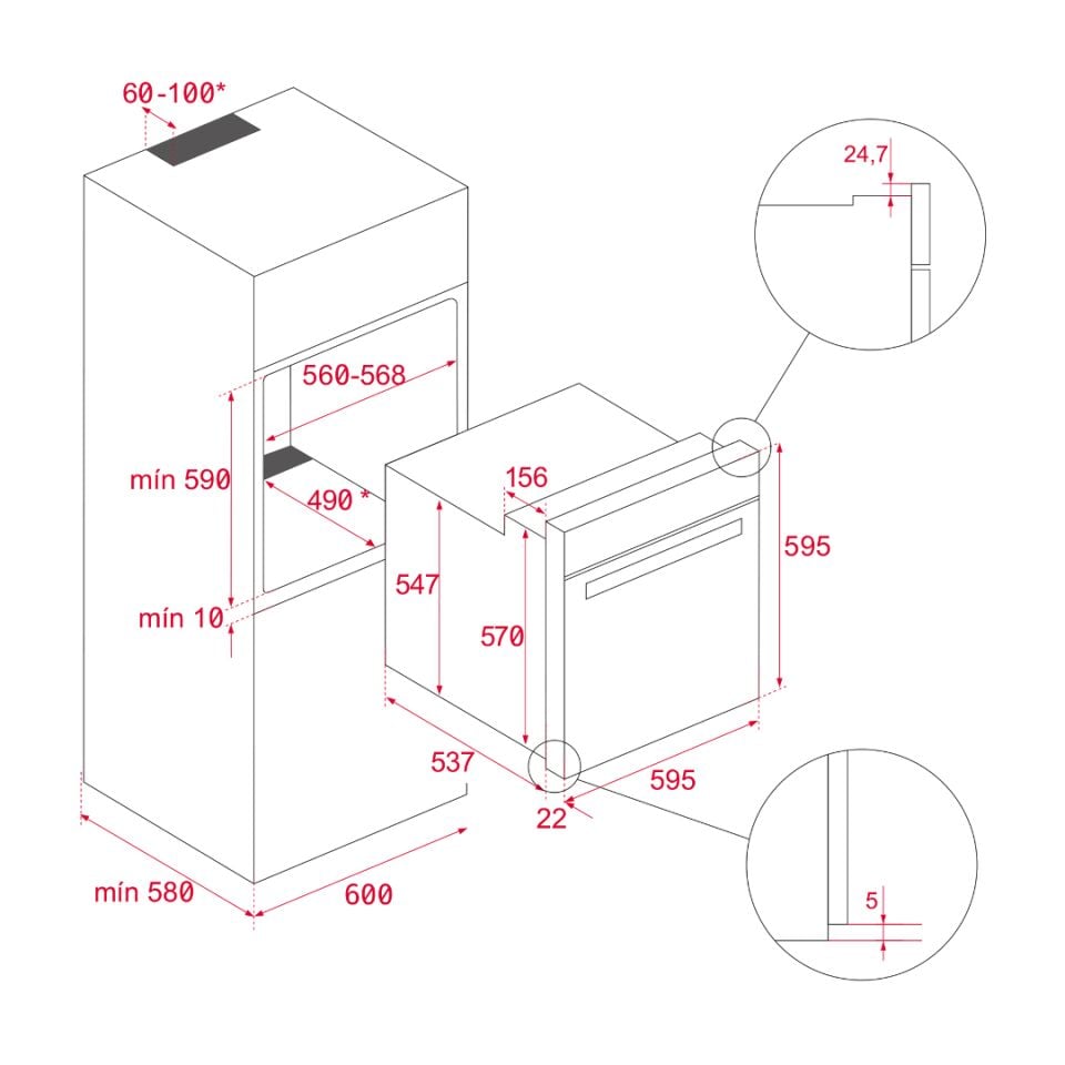 Teka HLB 8600 WH Ankastre Fırın - 111000012