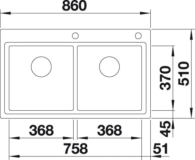 Blanco Divon II 8-IF Paslanmaz Eviye - 521663