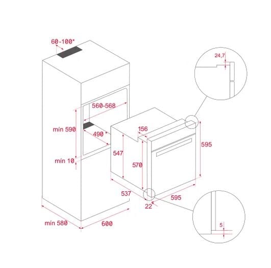 Teka HLB 8400 ST Ankastre Fırın - 111000006