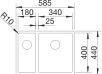 Blanco Claron 340/180-IF Sağ  Eviye - 521608
