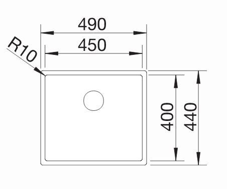Blanco Claron 450-IF Paslanmaz Çelik Eviye - 521574