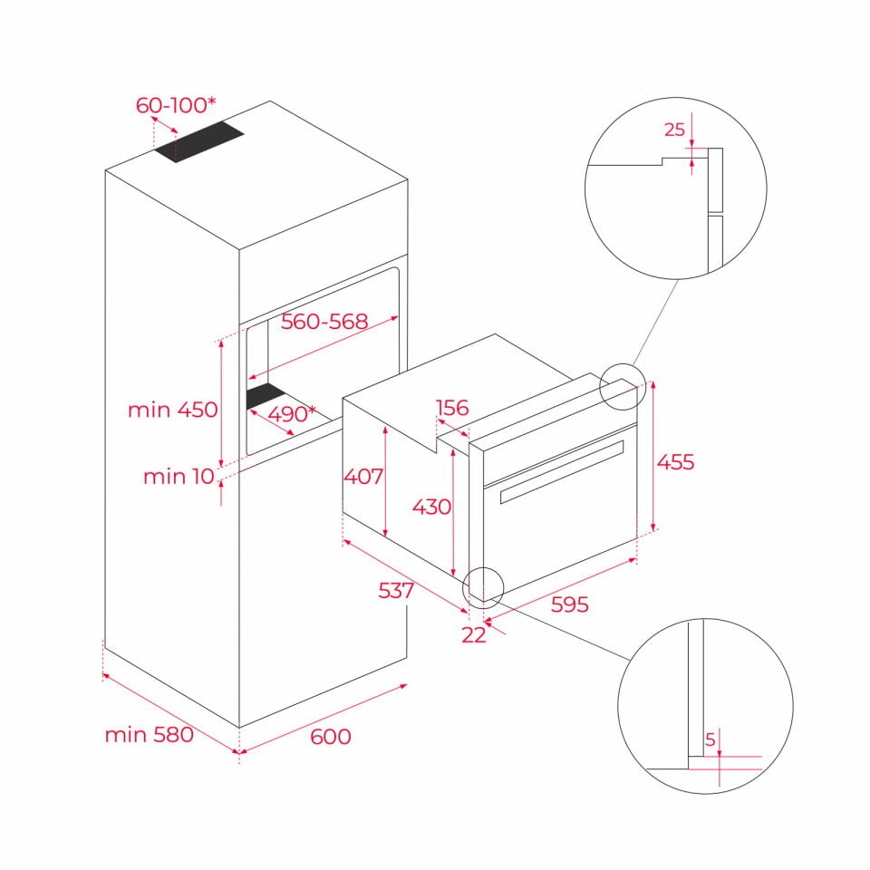 Teka HLC 8400 WH Ankastre Fırın - 111130002