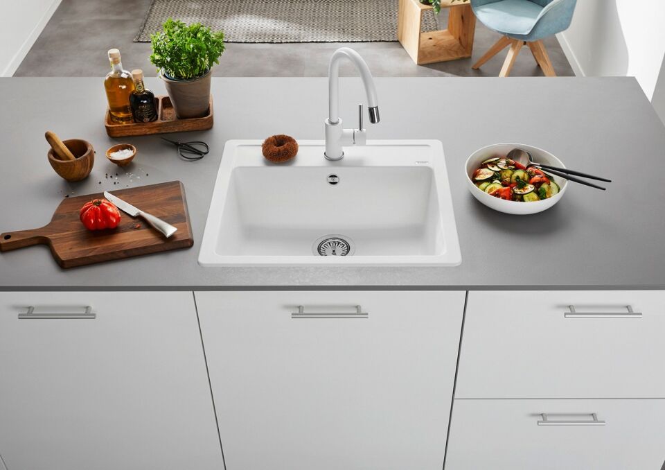 Blanco Mida-S Spiralli Beyaz Armatür  - 521457